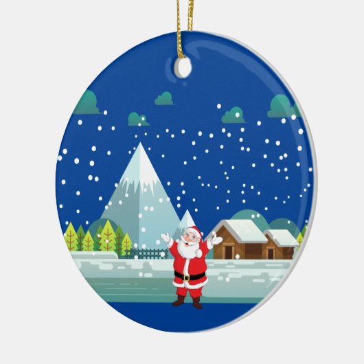 Happy New Year Ceramic Ornament (Links)