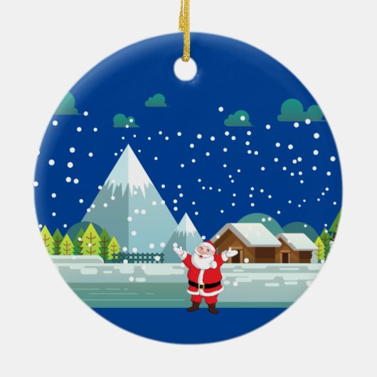 Happy New Year Ceramic Ornament (Achterkant)