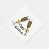 Happy New Year Champagne Glasses Servetten (Hoek)