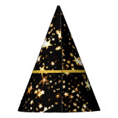 Happy New Year Cheers Black & Gold Party Pet Feesthoedjes (Achterkant)