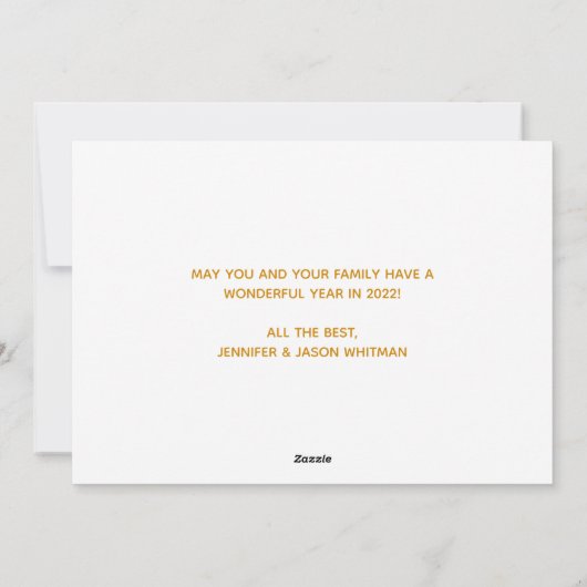 Happy New Year Chic Gold Champagne Streamers Feestdagenkaart (Achterkant)