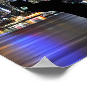 Happy New Year City Skyline Trumpet Man Stars Poster (Hoek)