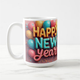 Happy New Year Coffee Mug Koffiemok