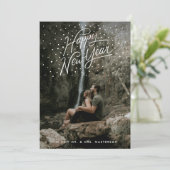 Happy New Year Confetti Feestdagenkaart (Staand voorkant)