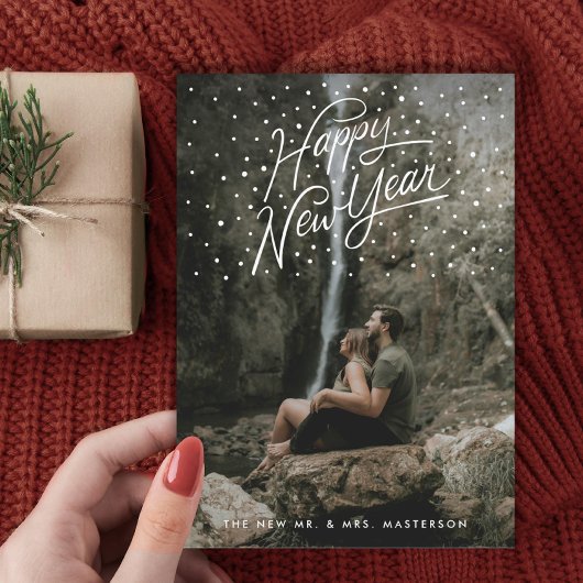 Happy New Year Confetti Feestdagenkaart