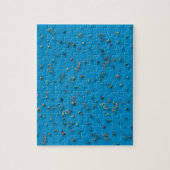 Happy New Year Confetti op blauw Legpuzzel (Verticaal)