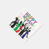 Happy New Year Confetti Party Napkins Servetten (Hoek)