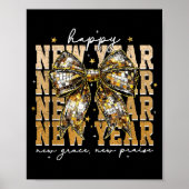 Happy New Year Coquette Bow New Year New Grace New Poster (Voorkant)