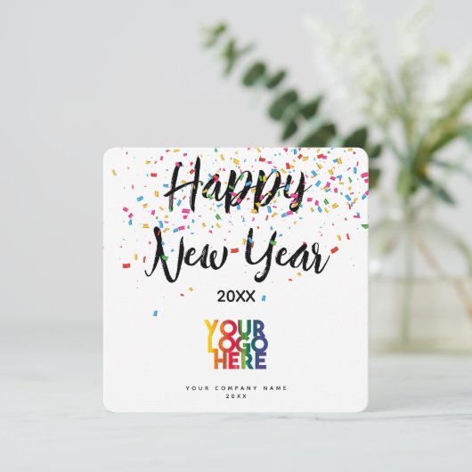 Happy New Year Corporate Business Logo (Staand voorkant)