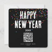 Happy New Year Corporate Business QR Code Holiday (Voorkant)