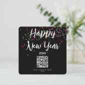 Happy New Year Corporate Business QR Code Holiday (Staand voorkant)