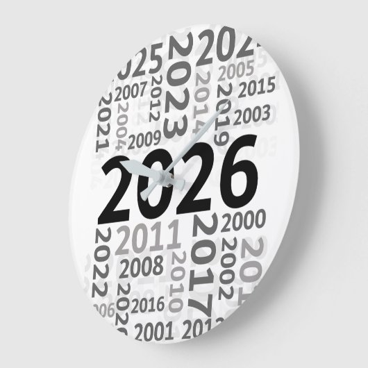 Happy New Year Countdown Wall Clock Grote Klok (Hoek)