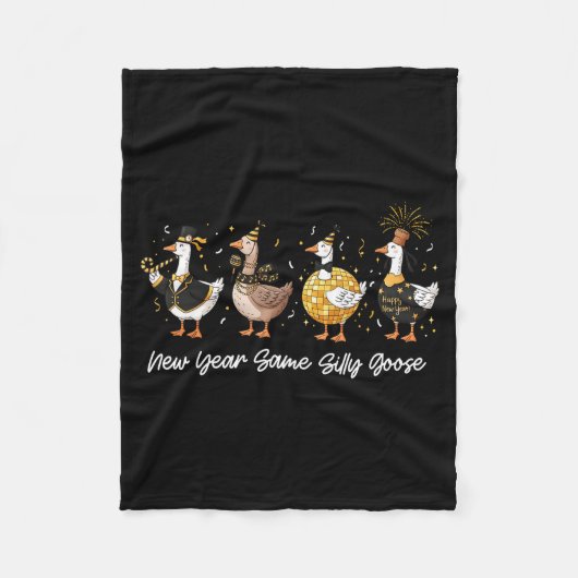Happy New Year Crew 2026 New Year Silly Goose Matc Fleece Deken (Voorkant)