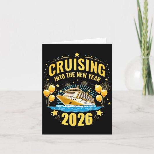 Happy New Year Cruise 2026 Party Trip Cruising Int Kaart (Voorkant)