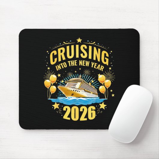 Happy New Year Cruise 2026 Party Trip Cruising Int Muismat (Met muis)