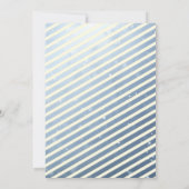 Happy New Year Custom 2022 Blue Snow-fotokaart Kaart (Achterkant)