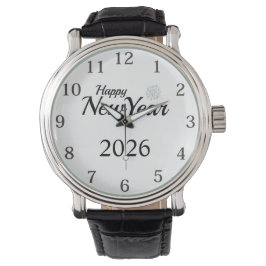 Happy New Year Custom Present Horloge