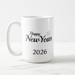 Happy New Year Custom Present Koffiemok