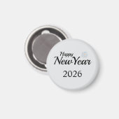 Happy New Year Custom Present Magneet (Voorkant / Achterkant)