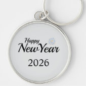 Happy New Year Custom Present Sleutelhanger (Voorkant)