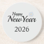 Happy New Year Custom Present Zandsteen Onderzetter (Voorkant)