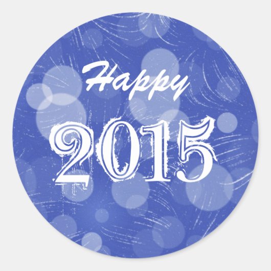 Happy New Year Customizable Sticker (Voorkant)