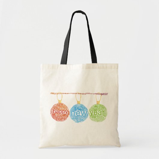 Happy New Year Decorations Canvas tas (Voorkant)