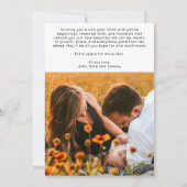 Happy New Year Elegant Handwritten Script Photo Feestdagenkaart (Achterkant)