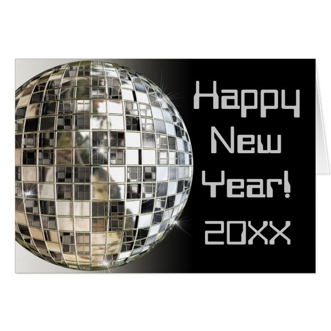 Happy New Year elk jaar toevoegen Wenskaarten (Voorkant Horizontaal)