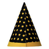 Happy New Year en Gold Polka Dots Feesthoedjes (Achterkant)