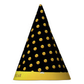 Happy New Year en Gold Polka Dots Feesthoedjes (Rechts)