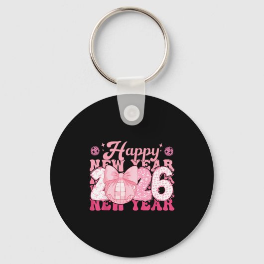 Happy New Year Eve 2026 Party Family Matching Men Sleutelhanger (Voorkant)