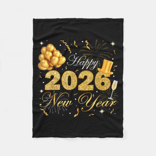 Happy New Year Eve Party 2026 Family Matching Cost Fleece Deken (Voorkant)