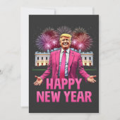 Happy New Year Eve Trump Resolutie 2025 Bedankkaart (Voorkant)