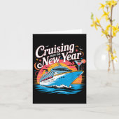 Happy New Year Family Cruise Matching Celebration  Kaart (Gele Bloem)