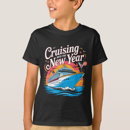 Happy New Year Family Cruise Matching Celebration  T-shirt (Voorkant)