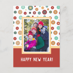 Happy New Year Family Foto Feestdagenkaart