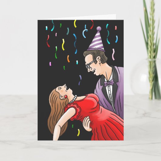 Happy New Year Feestdagen Kaart (Voorkant)