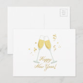 Happy New Year Feestdagenkaart (Voorkant / Achterkant)