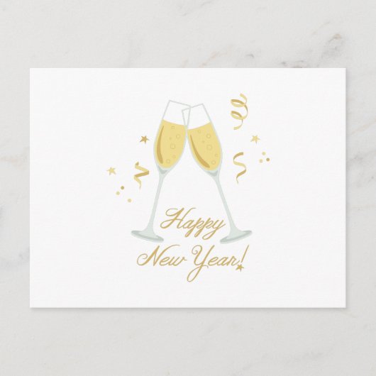 Happy New Year Feestdagenkaart (Voorkant)