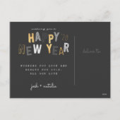 HAPPY NEW YEAR FEESTDAGENKAART (Achterkant)
