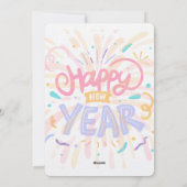 Happy new year feestdagenkaart (Achterkant)