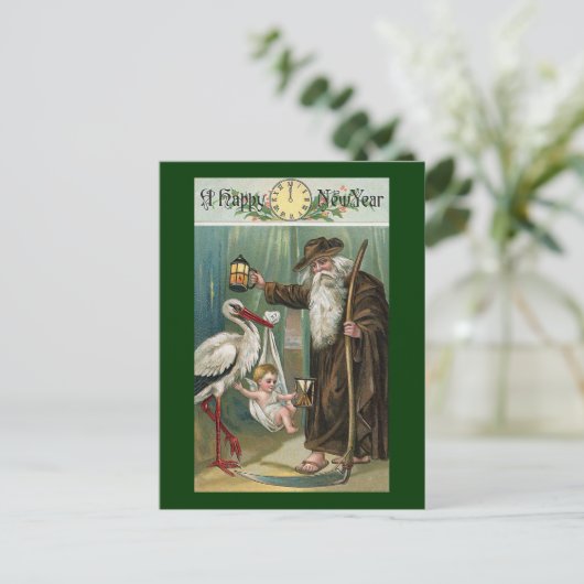 Happy New Year Feestdagenkaart (Staand voorkant)