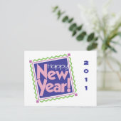 HAPPY NEW YEAR FEESTDAGENKAART (Staand voorkant)