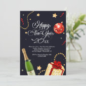 Happy New Year Festiviteiten Kaart (Staand voorkant)