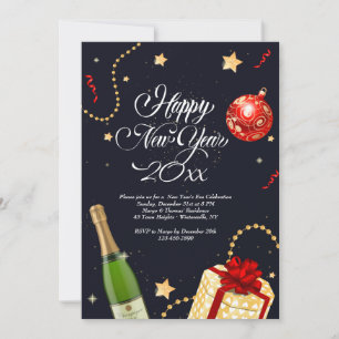 Happy New Year Festiviteiten Kaart
