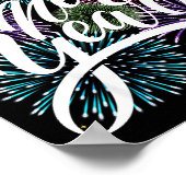 Happy New Year Firework Family Matching Men Women  Poster (Hoek)