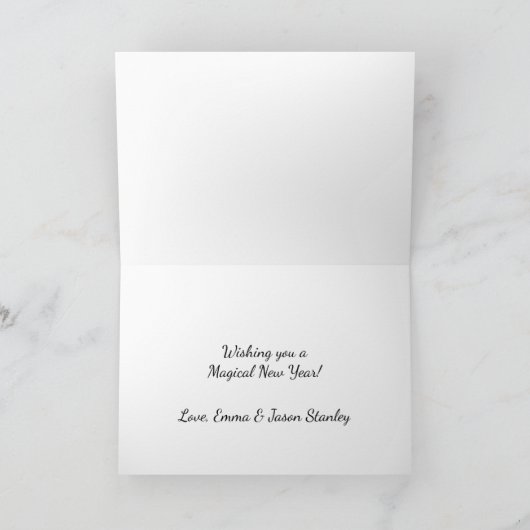 Happy New Year Fireworks 2019 Kalender Kaart (Binnen)