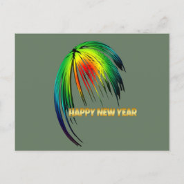 Happy New Year Fireworks Briefkaart