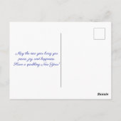 Happy New Year Fireworks Briefkaart (Achterkant)